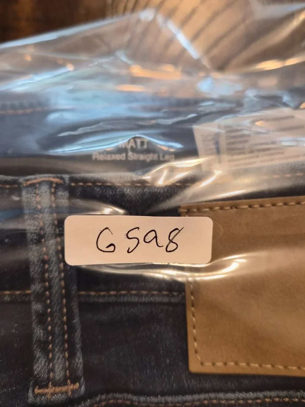 Mavi Jeans Matt Relaxed Straight Leg Dark Wash Blue Denim Mens Size 38x34 G598